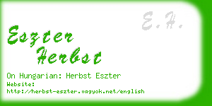 eszter herbst business card